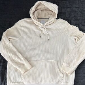 Old Navy Men's Off-White Textured Hoodie